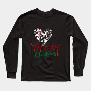 health worker merry christmas Long Sleeve T-Shirt